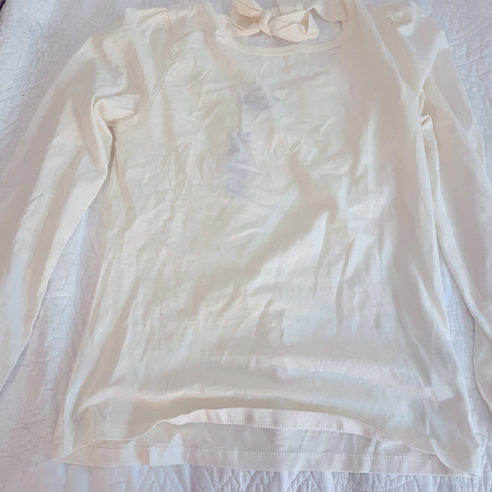 J.Crew new with tags tie back long sleeve t shirt